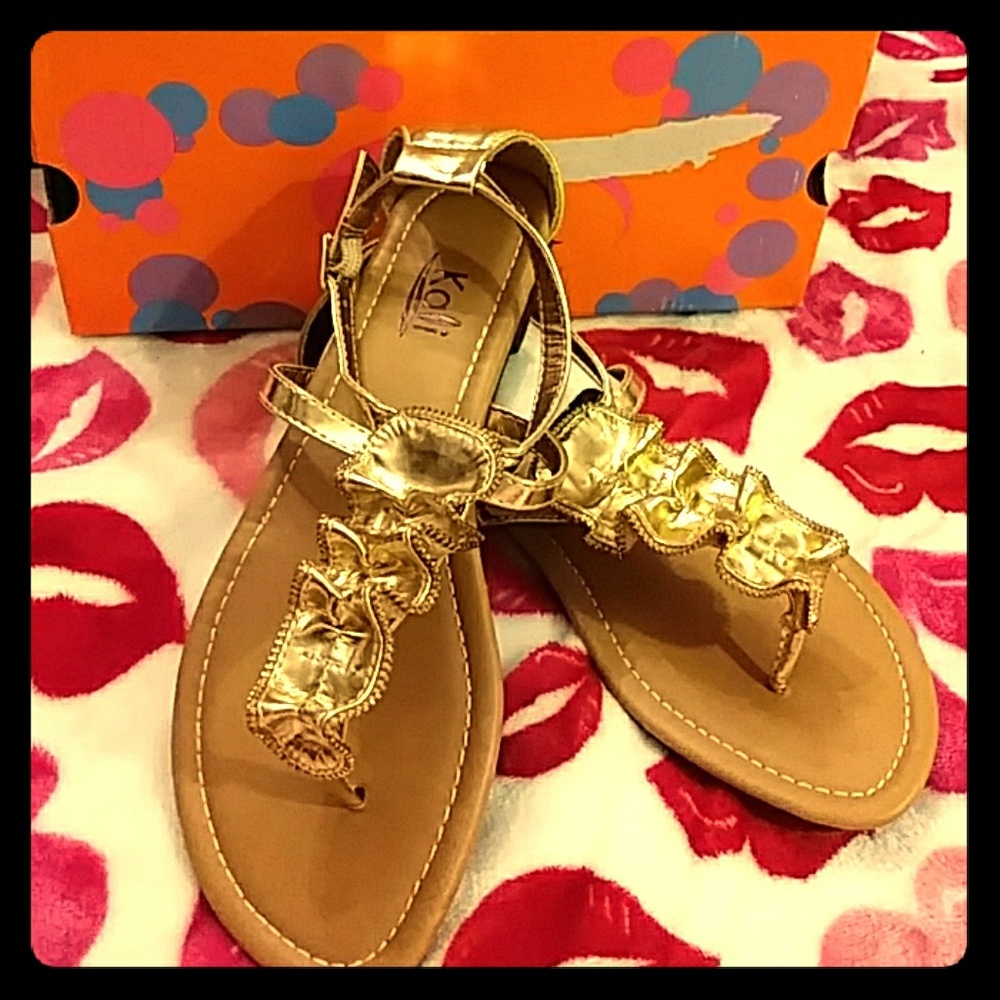 Gold Kali Sandals